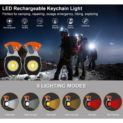 Powerdex PD-808 Çok Fonksiyonlu Tornavida Düdük Şişe Açacağı Ateş Yakıcı Mıknatıslı Type-C Şarjlı Anahtarlık Fener