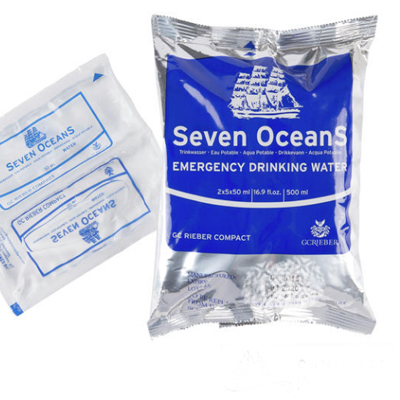 Acil İçme Suyu Rasyon Paketi & SEVEN OCEANS® Emergency Drinking Water Ration