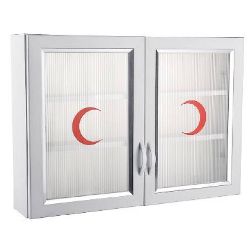 Ecza Dolabı PVC Plastik | 2 Kapılı Plastik Camlı Duvar Tipi Ecza Dolabı PVC Plastik | 2 Kapılı Plastik Camlı Duvar Tipi