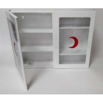 Metal İlk Yardım Dolabı | Çift Kapılı Pleksi Camlı Metal İlk Yardım Dolabı | Çift Kapılı Pleksi Camlı