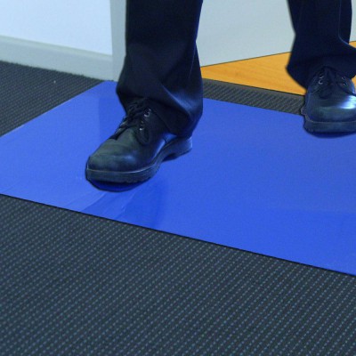 Yapışkan Yaprak Hijyen Paspas Mavi Renk Ebat 45CMX115CM Yapışkan Yaprak Hijyen Paspas Mavi Renk Ebat 45CMX115CM