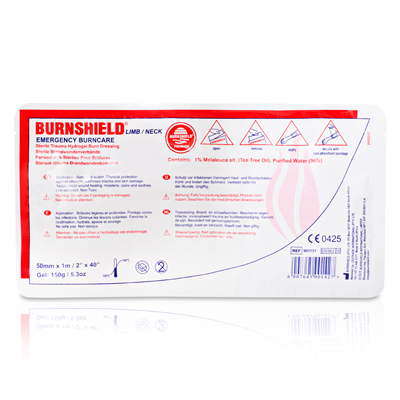 BURNSHİELD Steril Yanık Sargısı 50mm X 1m & Burnshield LIMB / NECK Dressing 50mm x 1m (2″x40″)