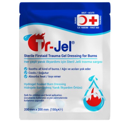 TR-JEL Steril Jelli Yanık Pansuman Örtüsü 20CM X 20CM  (Minumum Satış 3 Adet)