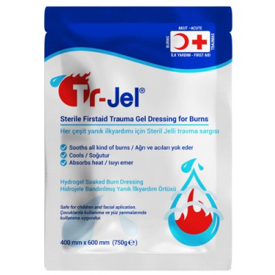 TR-JEL Steril Jelli Yanık Pansuman Örtüsü 40CM X 60CM (Minumum Satış 1 Adet)