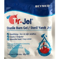 TR-JEL Steril Jelli Yanık Pansuman Örtüsü 10CM X 10CM (Minumum Satış 5 Adet)