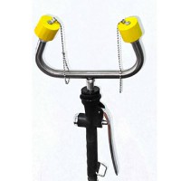 Göz Duşu Laboratuvar Tipi 304 Paslanmaz Tezgaha Monte Göz Duşu Swic Kumandalı Spiral Hortumlu