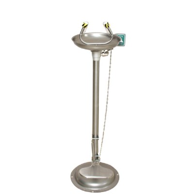 Göz Yüz Duşu Zemine Monte 304 Paslanmaz El - Ayak Kumandalı