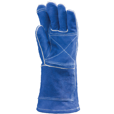 EUROTECHNİQUE 2636 Deri Kaynakçı Eldiveni Kevlar Mavi