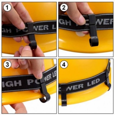 Klips Kafa Koruyucu Baret & Dağcı Kasklar İçin Lamba Tutucu (Minumum Satış 60 Adet)