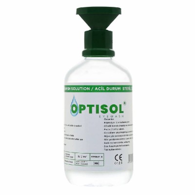 OPTİSOL Göz Duşu Suyu Solüsyonu. 500ML. Sterile Sodium Cloride 0,9%