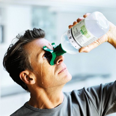 PLUM 4800 Göz Duşu Solüsyonu 1000ML. Duo Çift Başlıklı Steril Sodium Cloride 0,9%