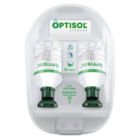OPTİSOL Göz Yıkama Duşu Duvar Panosu İkili Set 500ML.Steril Sodium Cloride 0,9%