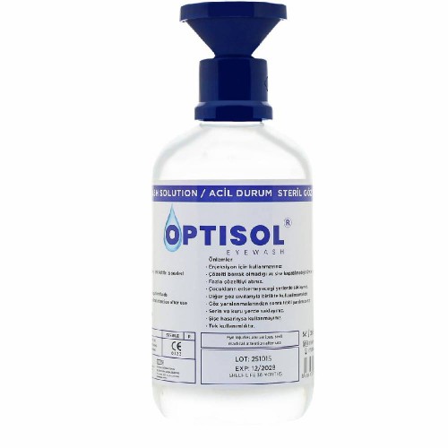 OPTİSOL Ph Kimyasal Göz Duşu Solüsyonu.500ML Steril Fosfat 4.9%