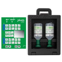 Plum 4922 Göz Duşu Duvar İstasyonu Kapaklı 2X500ML. Steril Sodium Cloride 0,9%