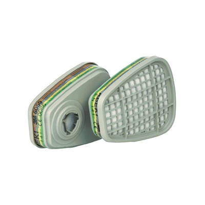 3M 6059 ABEK1 Organik İnorganik Asit Amonyak Gaz ve Buhar Filtresi