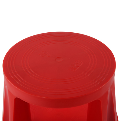 Tekerlekli Plastik Tabure Kaymaz Çift Katlı Kırmızı Renk Tekerlekli Plastik Tabure Kaymaz Çift Katlı Kırmızı Renk