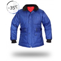 Soğuk Hava Depo Ceketi SHD Bel Sıkmalı Lacivert & Cold Storage Jacket SHD Waist Tight Navy Blue