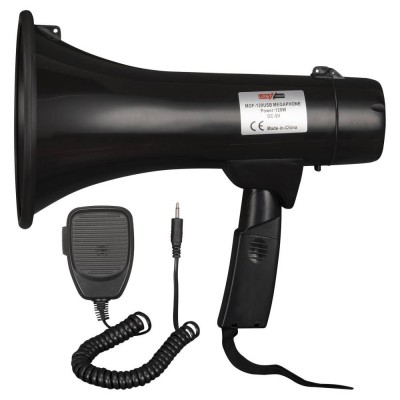 Lastvoice MGF-120USB-BT Mayklı Askılı EL Megafon 120 Watt (Şarjlı Bluetooth USB Siren Kayıt) 