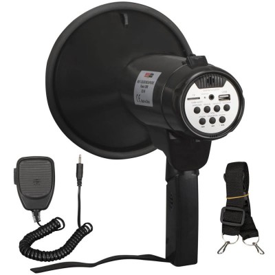 Lastvoice MGF-120USB-BT Mayklı Askılı EL Megafon 120 Watt (Şarjlı Bluetooth USB Siren Kayıt) Lastvoice MGF-120USB-BT Mayklı Askılı EL Megafon 120 Watt (Şarjlı Bluetooth USB Siren Kayıt)