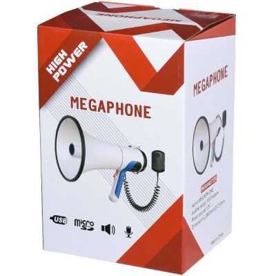 İFOX USB Girişli Kayıtlı Sirenli Şarjlı ve Pilli El Megafonu FX-100 İFOX USB Girişli Kayıtlı Sirenli Şarjlı ve Pilli El Megafonu FX-100