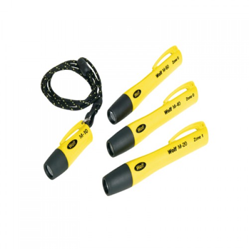 Wolf M-20 Mini El Feneri / M-20 Mini - Xenon Bulb, Zone 1 c/w 2 x LR03 Primary Cells (Wolf #M-202) 