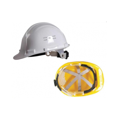 Essafe Baş Koruyucu Baret Vidalı Ayarlı Tekstil İçlikli  (Hava Delikli + Kulaklık Takılır) GE-1556