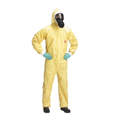 Tychem® C Dupont Kimyasal Koruyucu Tulum Renk Sarı Cat III Type 3/4/5/6