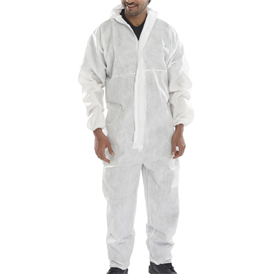 Tek Kullanımlık Lamineli Sıvı Geçirmez Tulum Renk Beyaz 50gr 