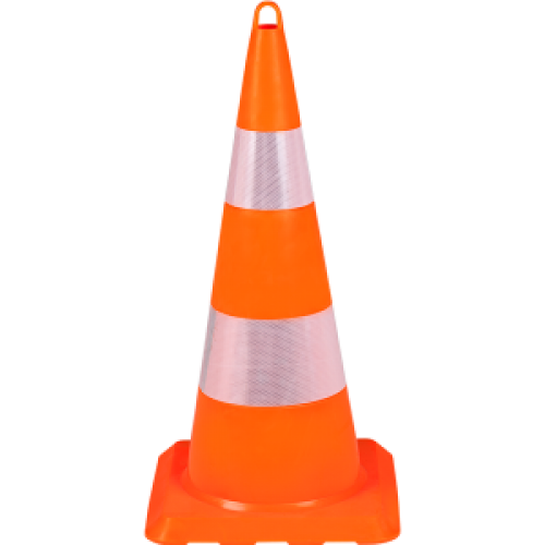 UT 5005 Pvc Trafik Konisi Yumuşak Kırılmaz 75cm "Reflektifli" 