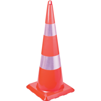 UT 5008 Pvc Trafik Konisi Yumuşak Kırılmaz 90cm "Reflektifli"