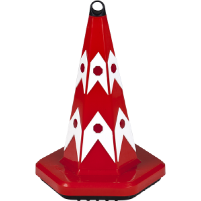 UT 5021 Kedi Gözlü 50cm Reklam Konisi Ağırlıklı 