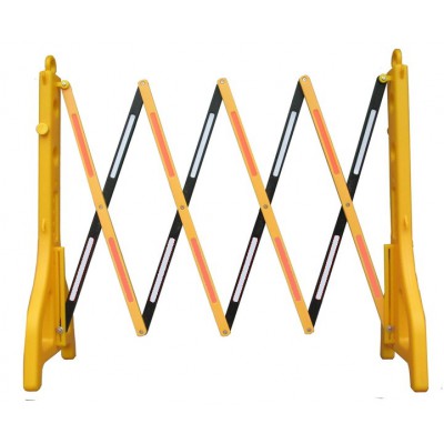 Akordeon Mobil Katlanabilir Bariyer Sarı 