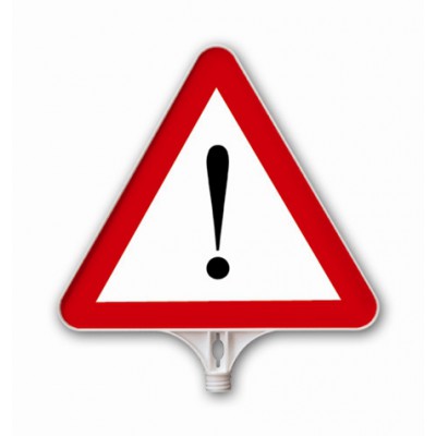 UT 2805 Dikkat Uyarı Levhası Çift Yön 380mm