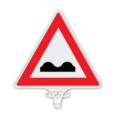 UT 2806 Kasisli Yol Uyarı Levhası Çift Yön 380mm