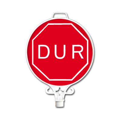 UT 2905 Dur Uyarı Levhası Tek Yön 280mm