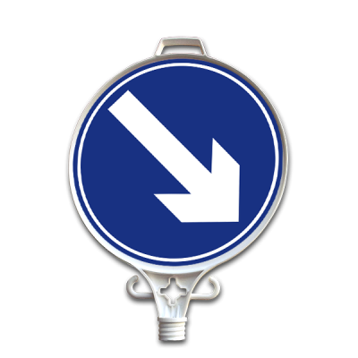 UT 2909 Sağdan Gidiniz Yön Uyarı Levhası Tek Yön 280mm